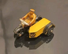 Dinky Toys Meccano No. 44B AA Motorbike and Side Car