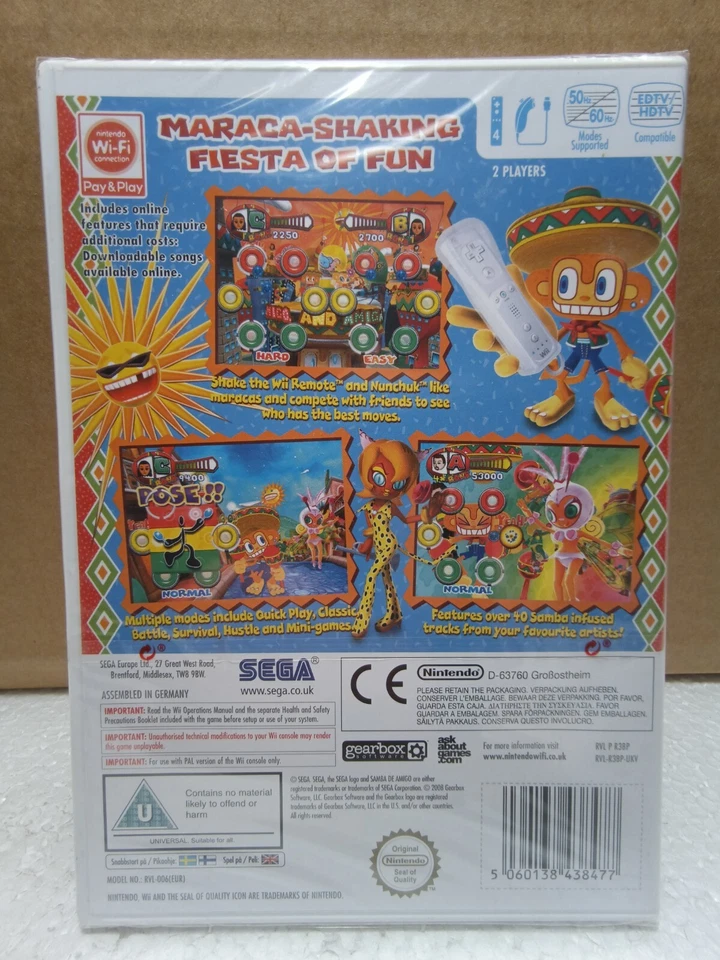 Samba de Amigo Nintendo Wii, Factory Sealed, NEW, VGA Ready! RARE - Image 2 of 4