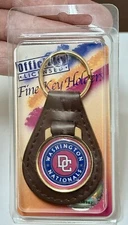 Washington Dc Nationals Keychain Leather  Baseball