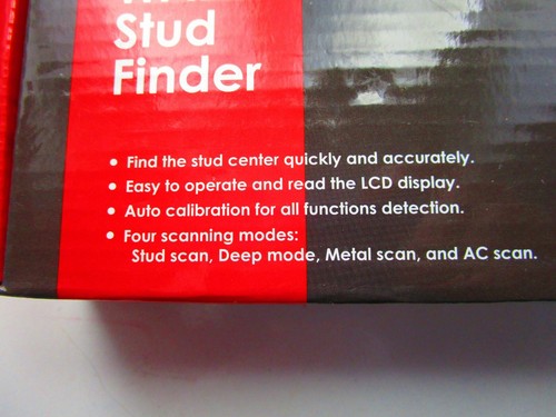 WALL STUD FINDER LCD DISPLAY AUTO CALABRATION 4 SCANNING MODES DEEP METAL&AC NEW - Picture 6 of 7