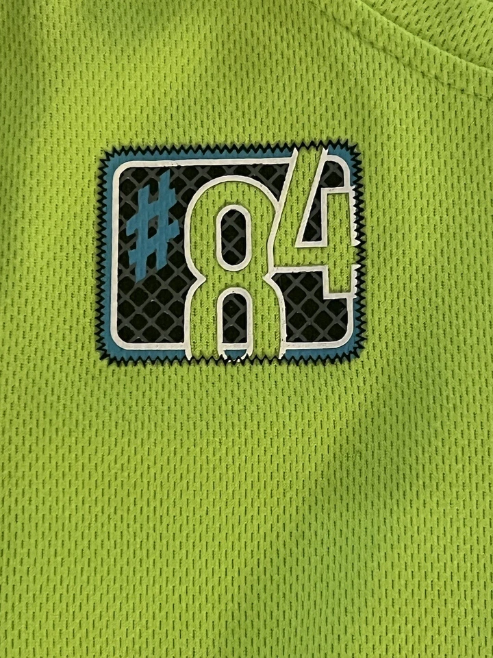 Athletic Works Graphic Neon Yellow T-shirt & Dark Gray Shorts Set Size 4T - Image 4 of 4