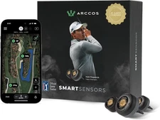 Arccos Smart Sensors: Automatic Golf Game Tracking System, A.I. Powered GPS Rang