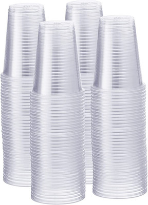 Comfy Package  Clear Plastic Cups [9 Oz - 500 Count]   Disposable Drinking Cups
