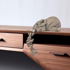 Statuette di elefanti, decorazioni per la casa, robuste creazioni in resina