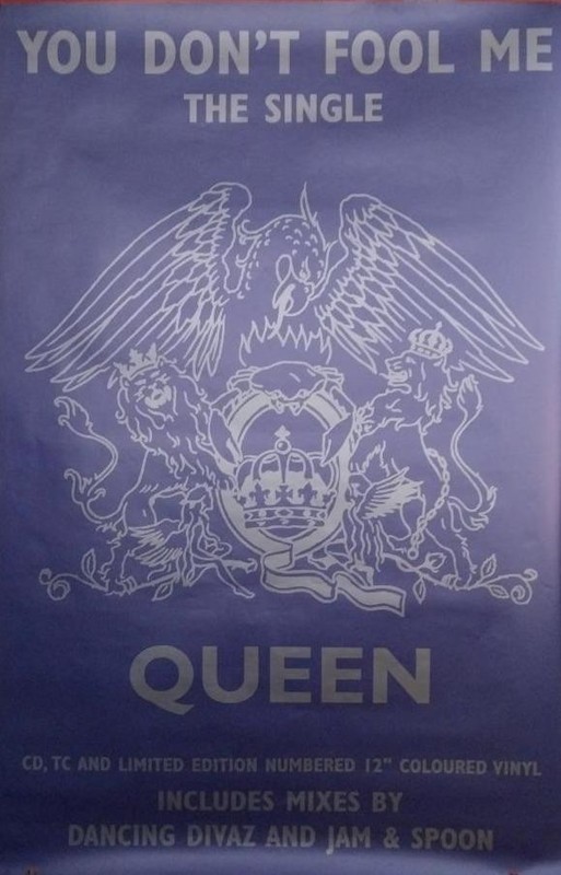 Queen: You Don't Fool Me Huge Original 1996 English Promo Poster