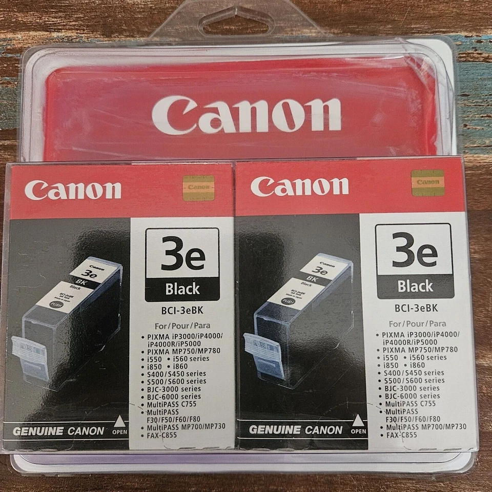 Canon Ink Cartridges 2 Pack 3e Black BCI-3eBK New In Package - Image 2 of 4