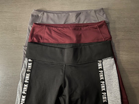 Lot of 3 Victoria's Secret PINK Fleece Lined Leggings Size L