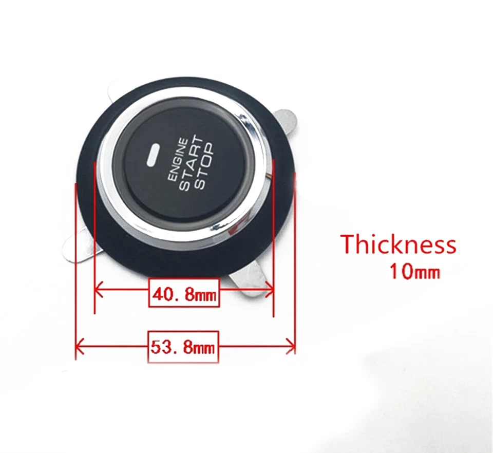 1 Pc Car Keyless Entry Engine Start Stop Push Button Switch Ignition Starter 12V - Image 2 of 4