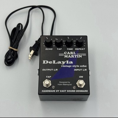 Carl Martin DeLayla Vintage Echo Guitar Pedal Tap Tempo Stereo Tested