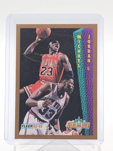 MICHAEL JORDAN 1992-93 FLEER SLAM DUNK BASKETBALL #273 BULLS Q3835