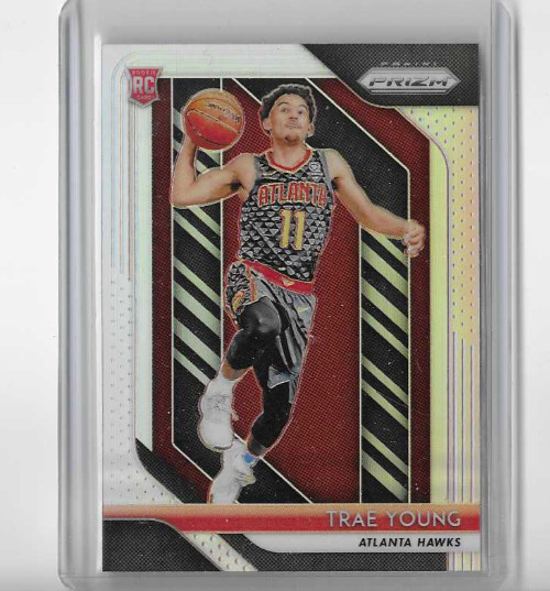 2018-19 Panini Prizm Trae Young #78 Silver Prizm RC Rookie Mint