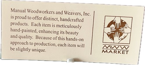 Manual Woodworkers & Weavers, Inc 4.5 In mini plate set of 4 Window Box - Picture 5 of 5