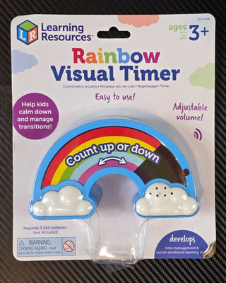 Learning Resources Rainbow Visual Timer for Kids Sensory Timer for Autism