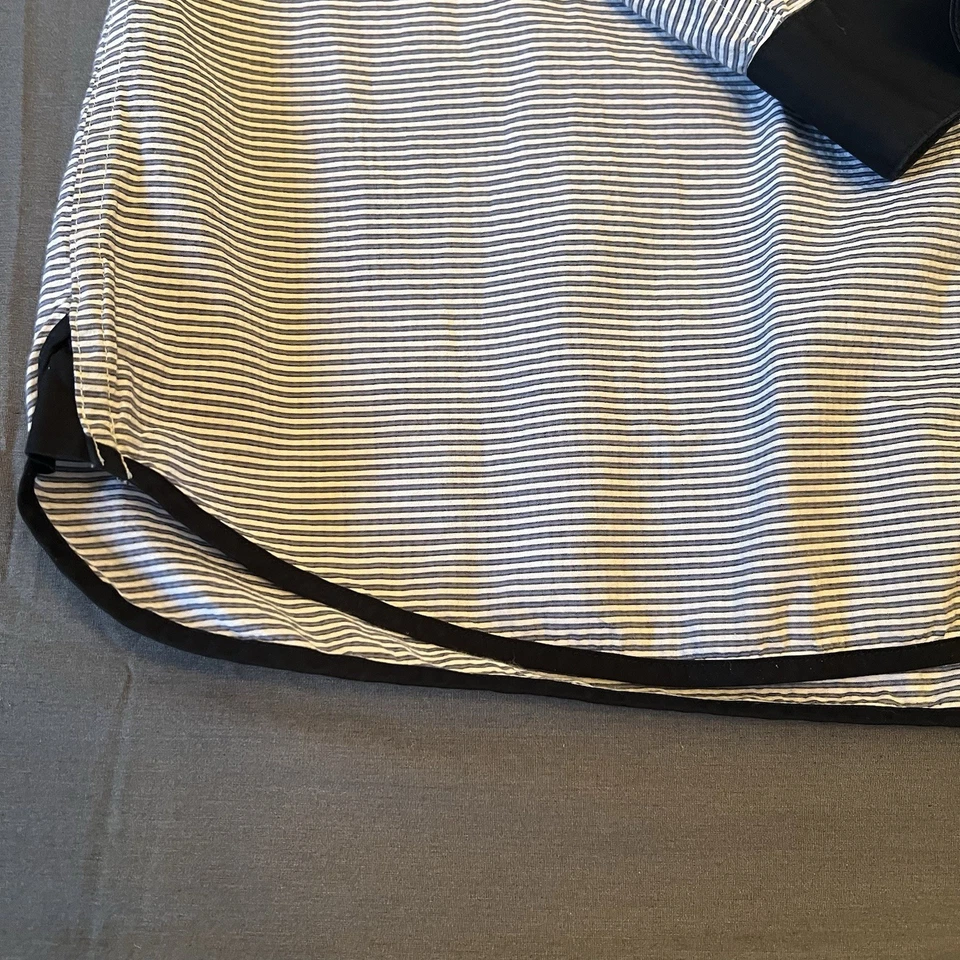 Armani Exchange Mens Shirt Slim Fit Cotton Blue.   Note Measurements In Photos - Image 2 of 4