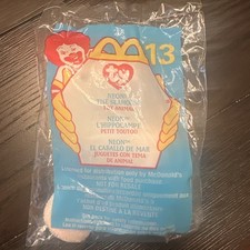 McDonald's TY Teenie Beanie Baby Toy 2000 Neon the Seahorse 13 New Sealed