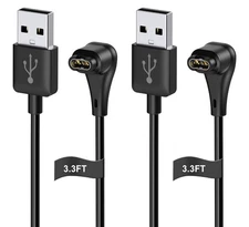 2x Garmin Fenix 7 7S 7X 6 6s 6X 5 5S 5X Replacement USB Data Charger Cable Dock