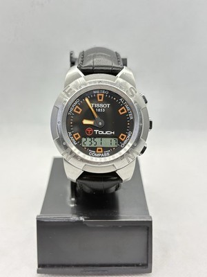 Tissot T-Touch Z252/352 Quartz Date Black Dial Men Preowned Digital Wristwatch