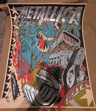Metallica Fuel Squindo ReLoad Poster Sold Out /500 Metstore Reflective Paint