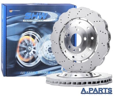 2X ORIGINAL SHW PERFORMANCE BREMSSCHEIBE 356MM HINTEN AUDI RS6 QUATTRO 4G5 4GD
