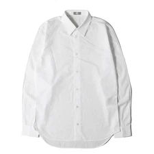 Dior Shirt White Size:39 Micropin Dot Dress (933C569A4586) Top Long Used BEEG-0