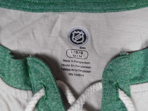 NHL Dallas Stars Hockey YOUTH (12/14) Girls Beige Drawstring T-Shirt Size Large - Picture 4 of 6