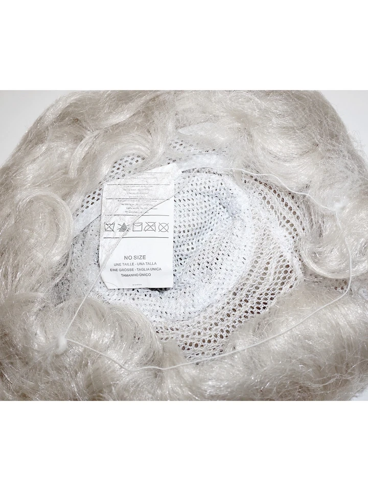 Peruca fantasia feminina luxo Mrs. Claus - Imagem 4 de 4