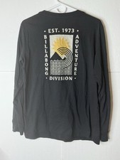 Billabong Adventure Division Long Sleeve T-shirt Men  s Medium Black/Silver