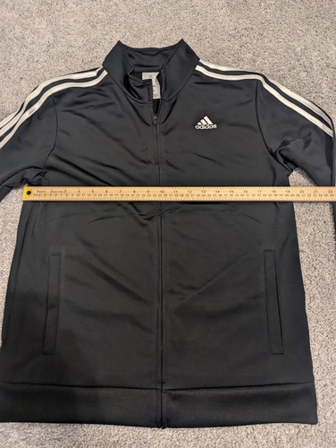 Adidas Track Jacket Youth XL (18/20) Black Full Zip Track Top NWT - Picture 7 of 10