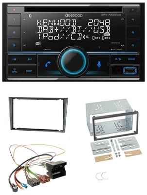 Kenwood CD 2DIN DAB USB MP3 Bluetooth Autoradio für Opel Corsa C Quadlock 2000-2 - Bild 1 von 4