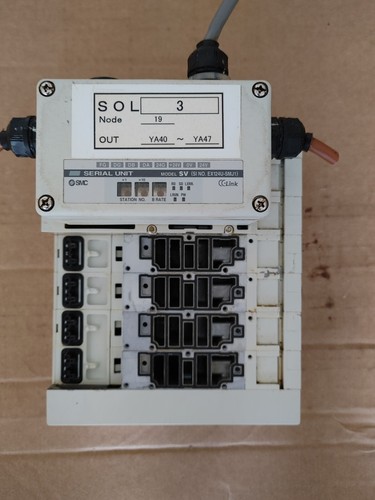Serial Unit SMC EX124U-SMJ1 CC Link Serial Unit & Manifold assembly w/warranty Free ...