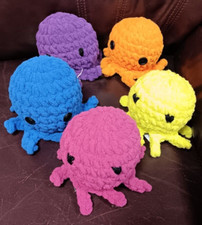 Handmade Crocheted One-Eyed Monster Stuffed Animal Doll