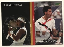 2011 ACE AUTHENTIC NOVAK DJOKOVIC RAFAEL NADAL DUAL POG INSERT #DP4