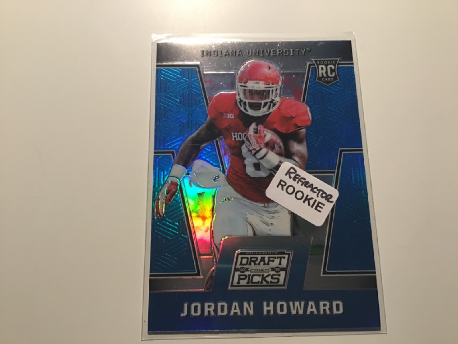 2016 Prestige Draft Picks Blue prizm Jordan Howard #190 Bears Rookie RC Hoosiers