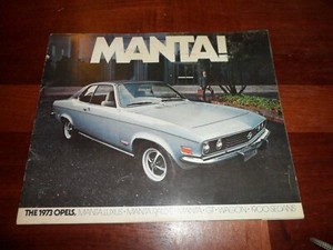 1973 Opel Manta Dealer Showroom Brochure Luxus Rallye GT Wagon 1900 Sedan