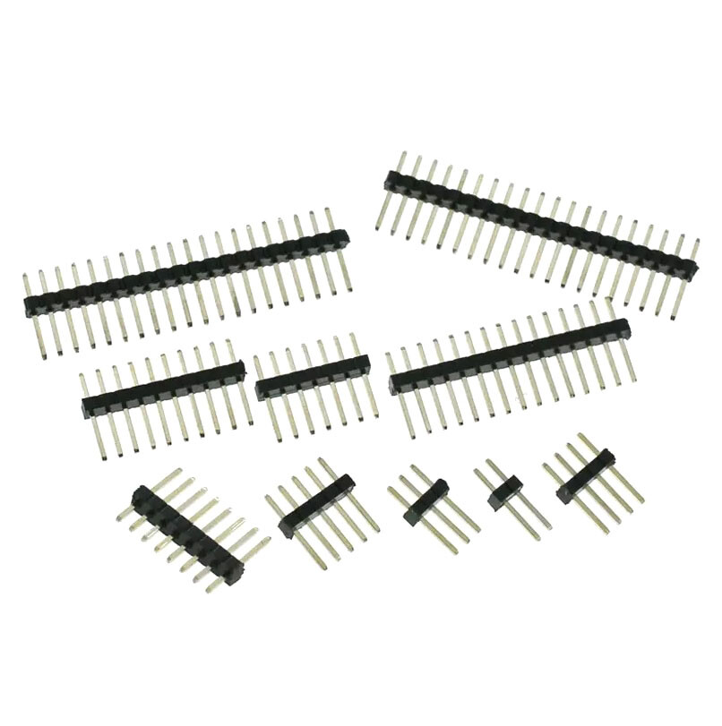 Single Row Pin Header 1.27mm Pitch Straight Pin 1*2P/3/4/5/6/7/8/9