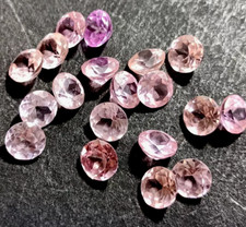 Natural Pink Color Sapphire 7 mm Round Cut Lot 10 Pcs Certified Loose Gemstone