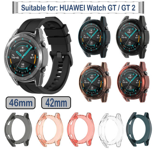 Housse de protection TPU Anti-Scratch Watch Case Cover pour Huawei Watch GT/GT 2 42 mm/46 mm - Photo 1 sur 17