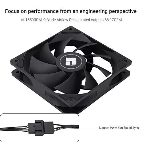 Thermalright TL-C12C X3 CPU Fan 120Mm Case Cooler Fan, 4Pin PWM Silent Computer - Picture 1 of 6
