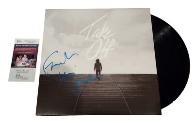 FRENCH KIWI JUICE FKJ SIGNED TAKE OFF EP VINYL LP record JSA