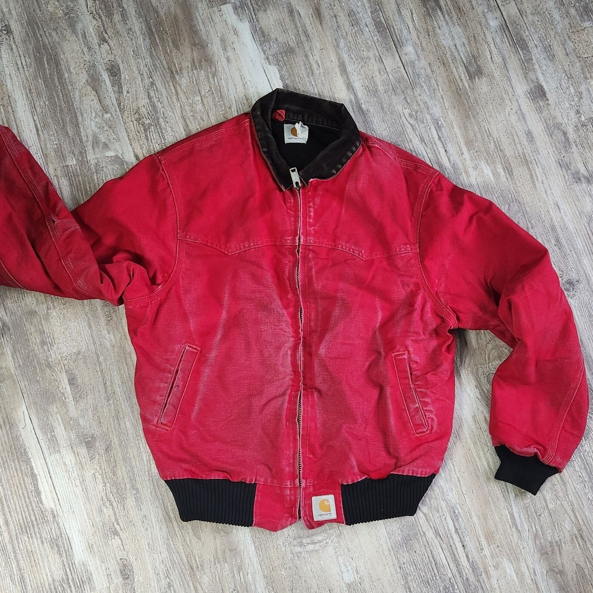 Vintage Carhartt Parka Rot Carhartt WIP OG Detroit Jacket Red BSTN