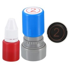 Number Stamps Self Inking Numeral 2 Red Ink Teacher Stamp Style 2