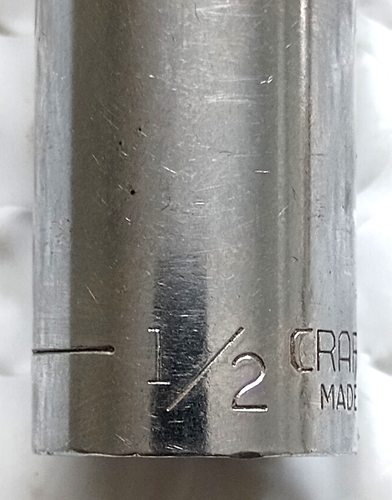 CRAFTSMAN TOOLS USA G43589, 1/4" DRIVE, 1/2" SOCKET, 2" DEEP/HIGH, 6 POINT. - Bild 2 von 11