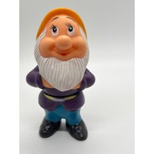 Vintage Disney Bashful Dwarf Rubber Figurine Snow White  7 Dwarfs Bath Tub Toy