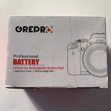 Grepro Dual Battery Charger 3 Pack Rechargeable Lithium-Ion 3.6 - 3.8v Input 5V