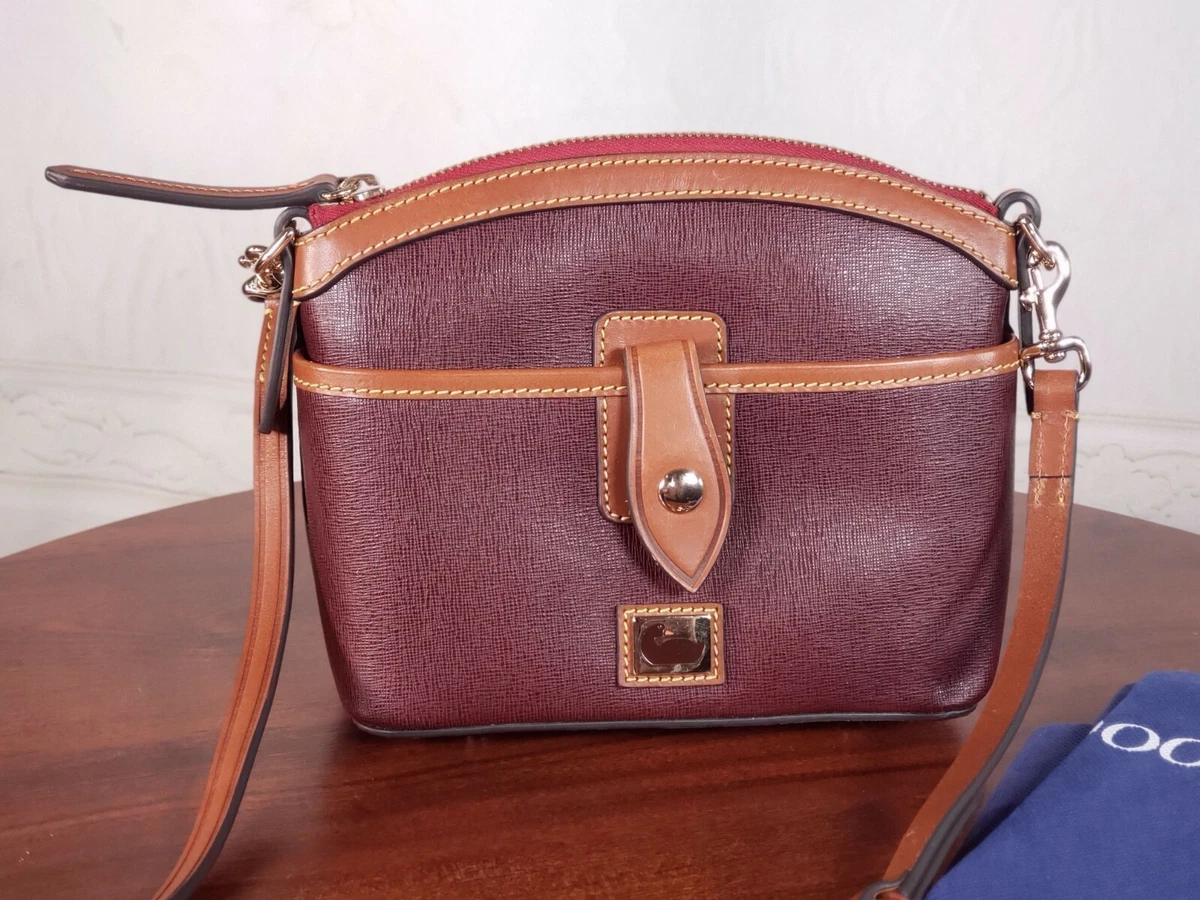 As Is Dooney & Bourke Saffiano Domed Crossbody 