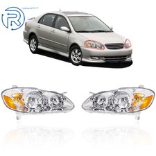 Headlights Headlamps Halogen For 2003-2008 Toyota Corolla Leftright Side Headlights Headlamps Halogen For 2003-2008 Toyota Corolla Leftright Side