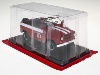 Die Cast '' Uaz 469B Fire Department Livery - 1972 '' East Legendary Cars Skala