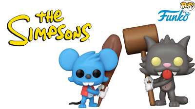 九蓮宝燈ザ・シンプソンズ　FUNKO イッチー&スクラッチー Lot of 2 THE SIMPSONS ITCHY AND SCRATCHY FUNKO POP! VINYL FIGURE