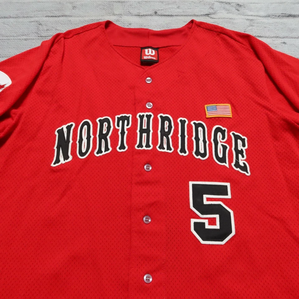 Vintage Cal State Northridge Matadors Baseball Jersey Authentic Used Game Worn - Image 2 of 4
