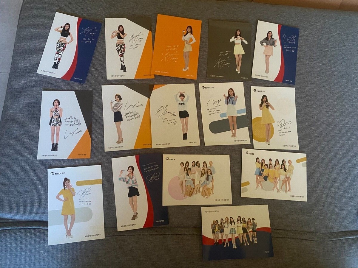 JYP KPOP TWICE KOOKMIN BANK NARASARANG POSTCARD PHOTOCARD PHOTO